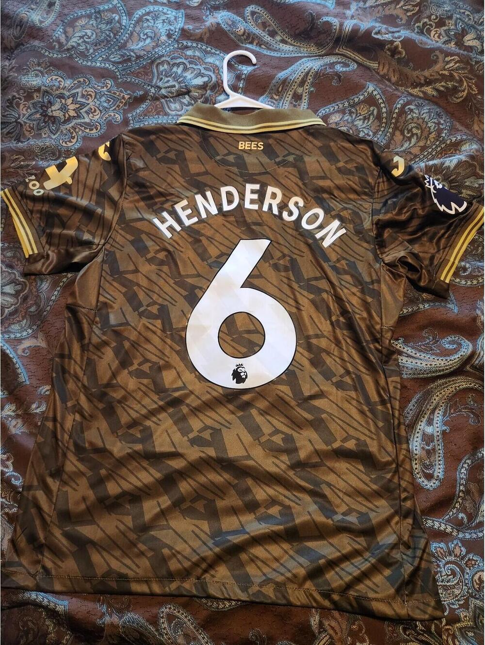 Brentford FC 2025/2026 Henderson England Away PL Soccer Jersey Size L